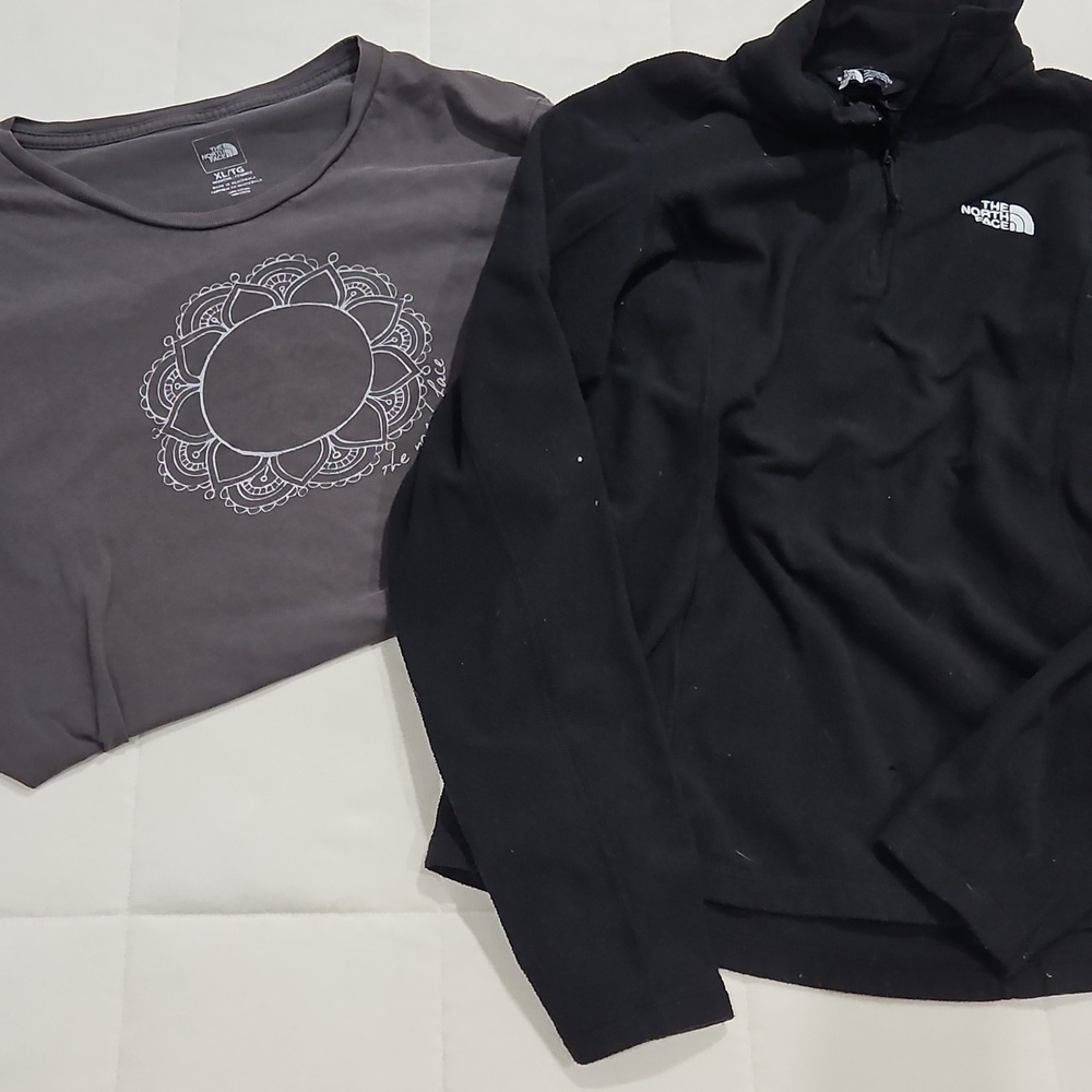The North Face Women's Charcoal Mandala Tee AND black pullover - Picture 7 of 7